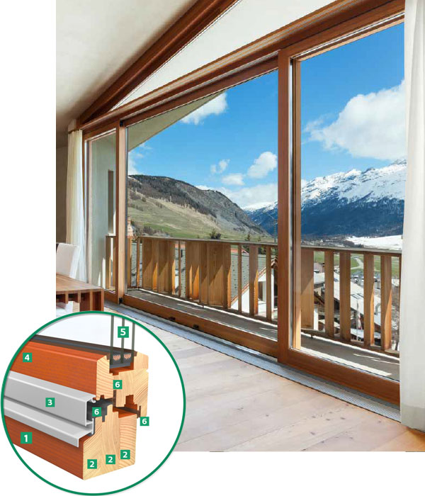 EGE IV 80 Holzfenster